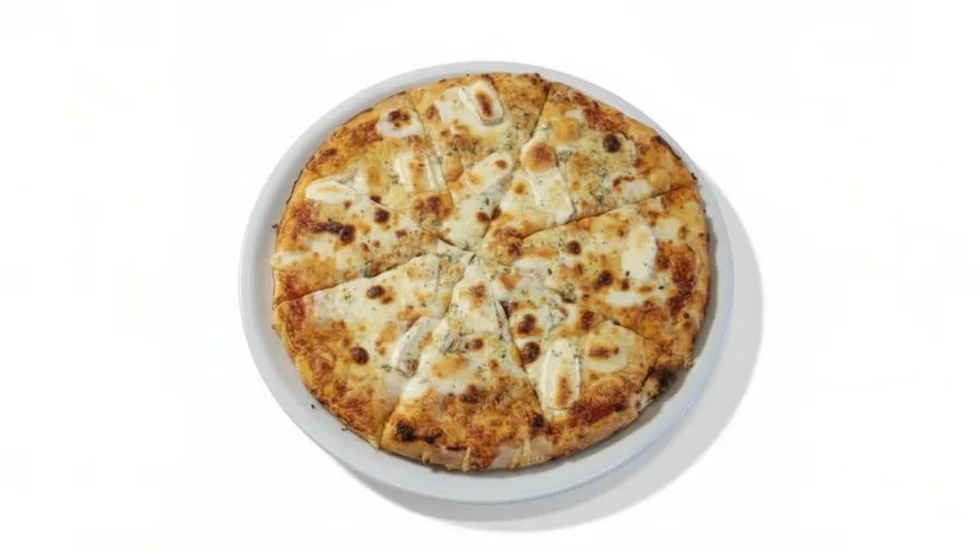 Pizza Quattro Formaggi so štyrmi druhmi syra
